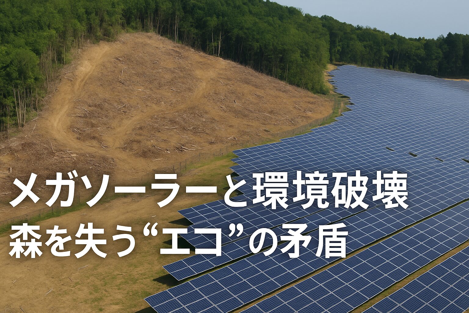 メガソーラー 環境破壊