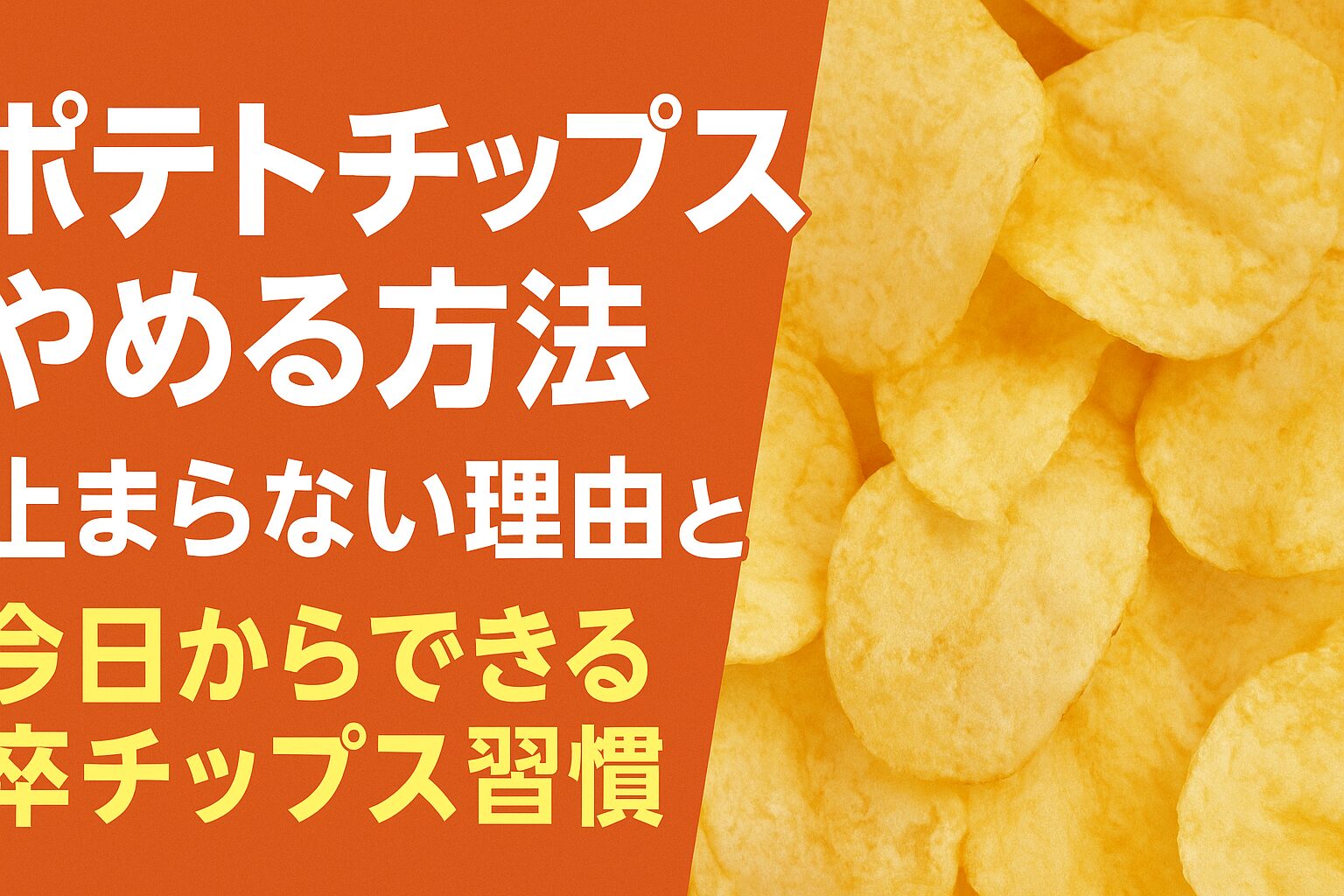 ポテトチップス やめる方法 止まらない