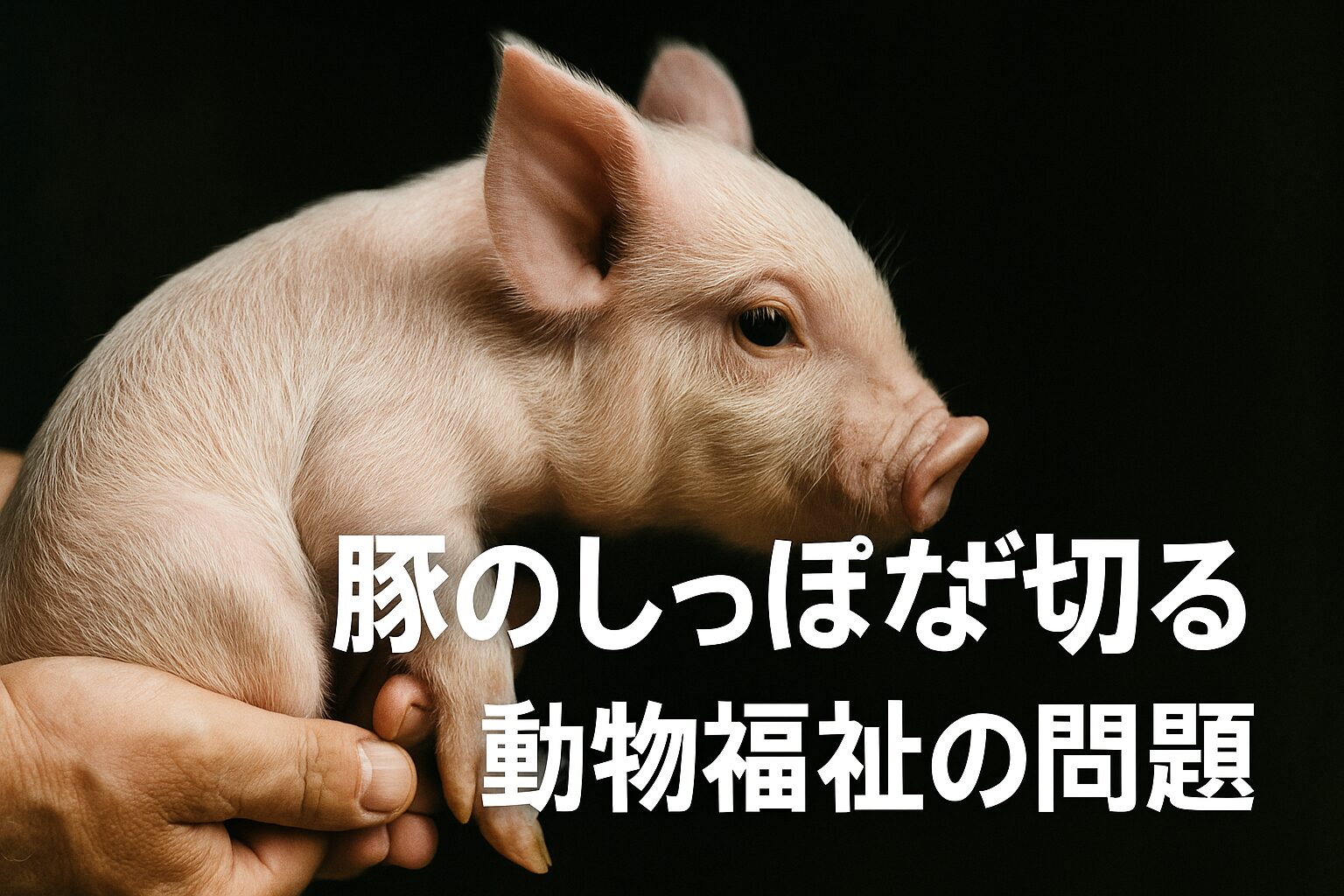 豚の しっぽ なぜ切る　動物福祉の問題