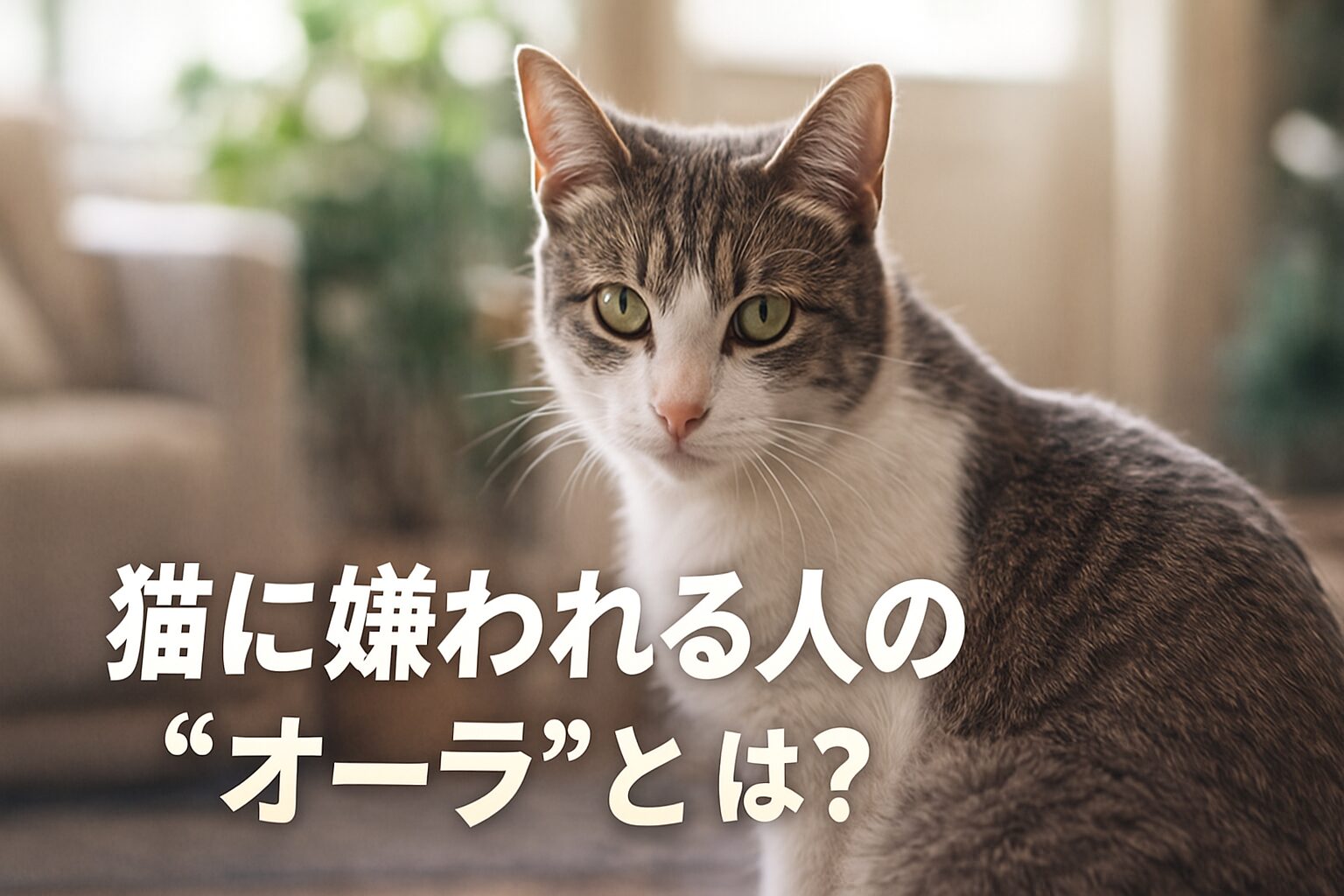 猫に 嫌 われる 人 オーラ