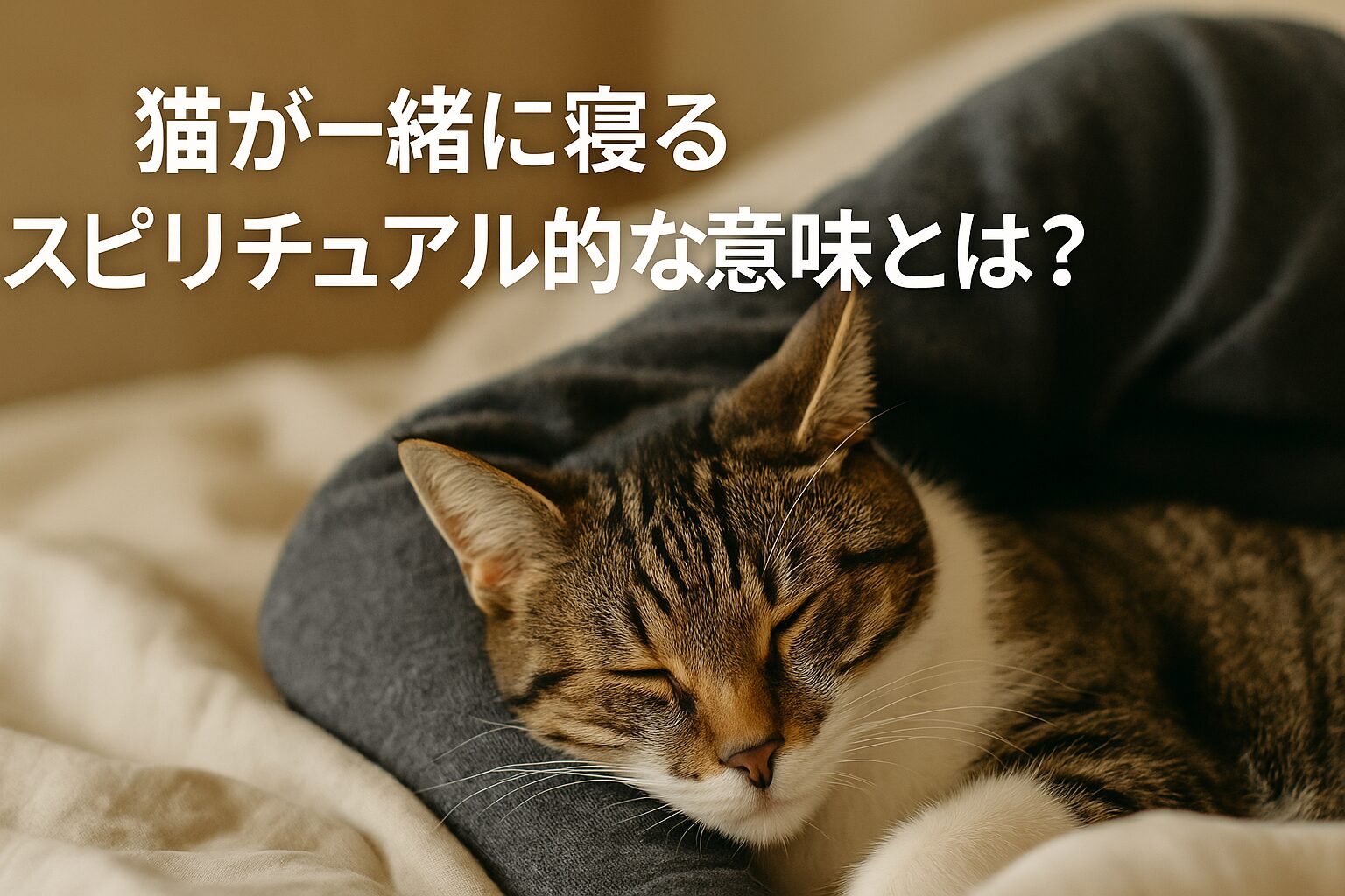 猫 一緒に寝る　スピリチュアル