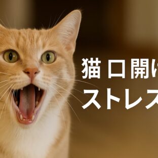 猫が口を開ける行動とストレス:原因と対処法を徹底解説