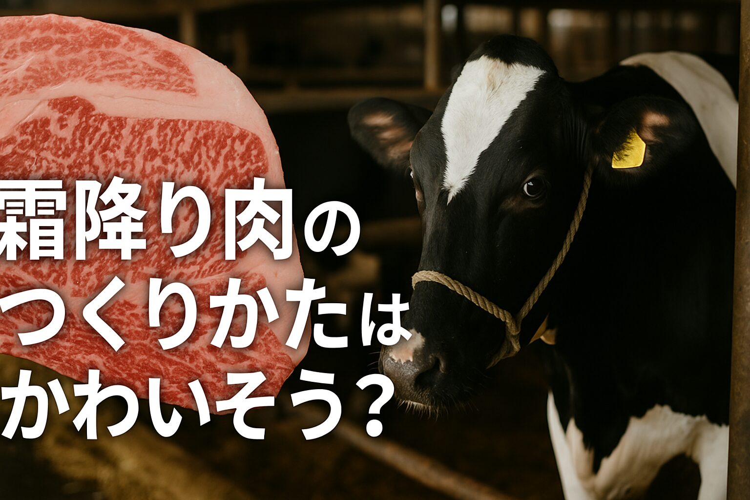 霜降り肉　つくりかた　かわいそう