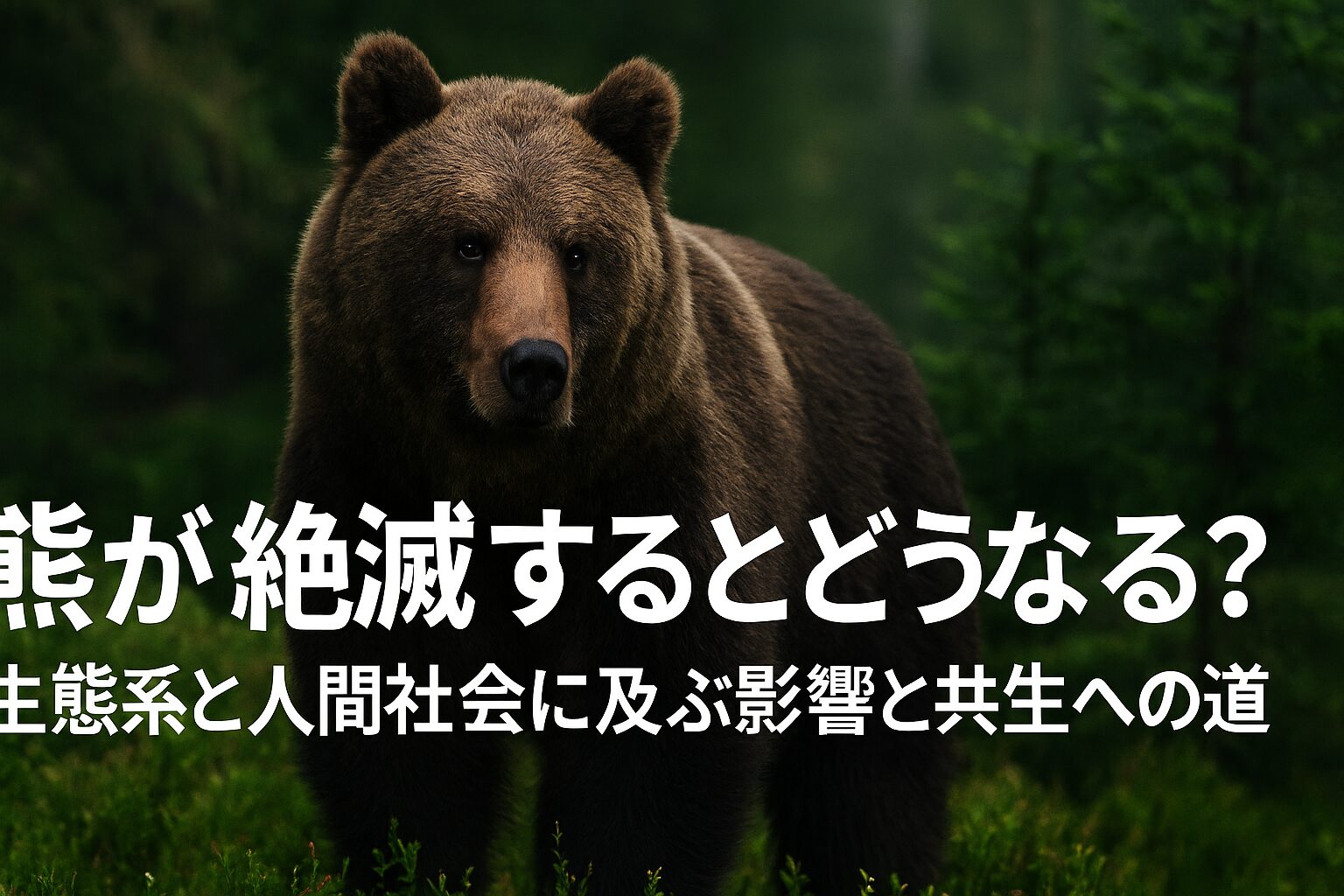 熊 絶滅すると