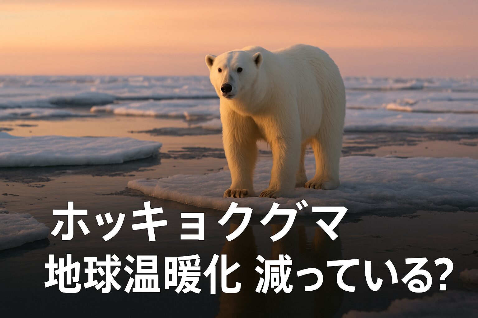 ホッキョクグマ 地球温暖化 減っている?