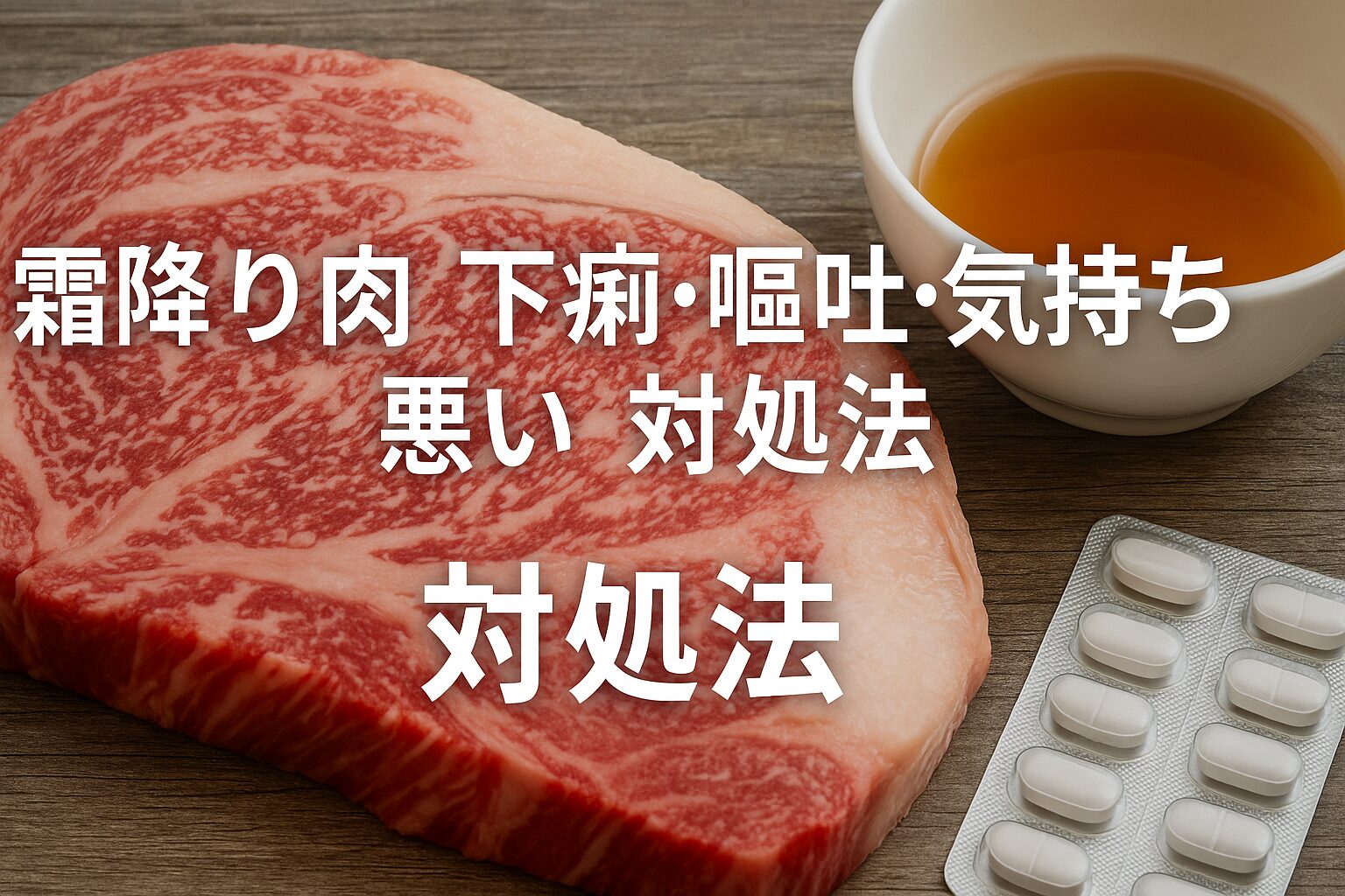 霜降り肉 下痢 嘔吐 気持ち悪い 対処法