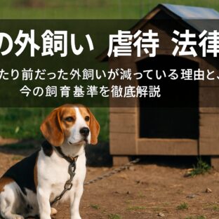 犬の外飼いは虐待になる?法律の規制と私たちができること