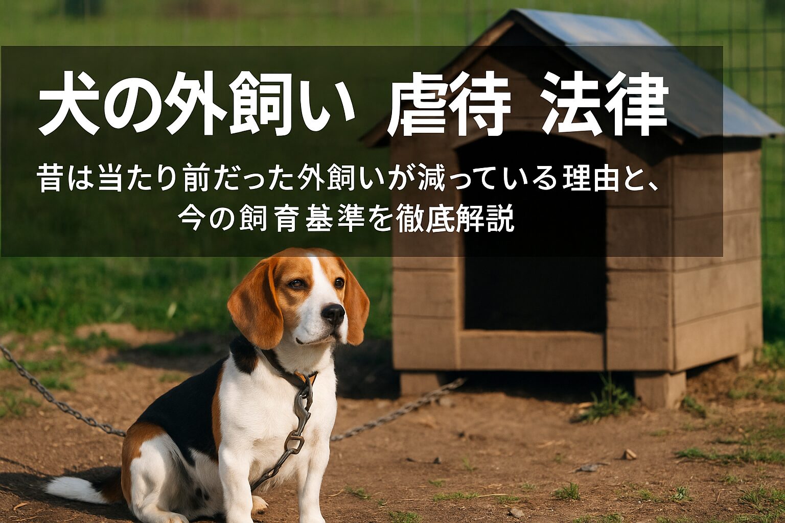 犬の外飼い 虐待 法律
