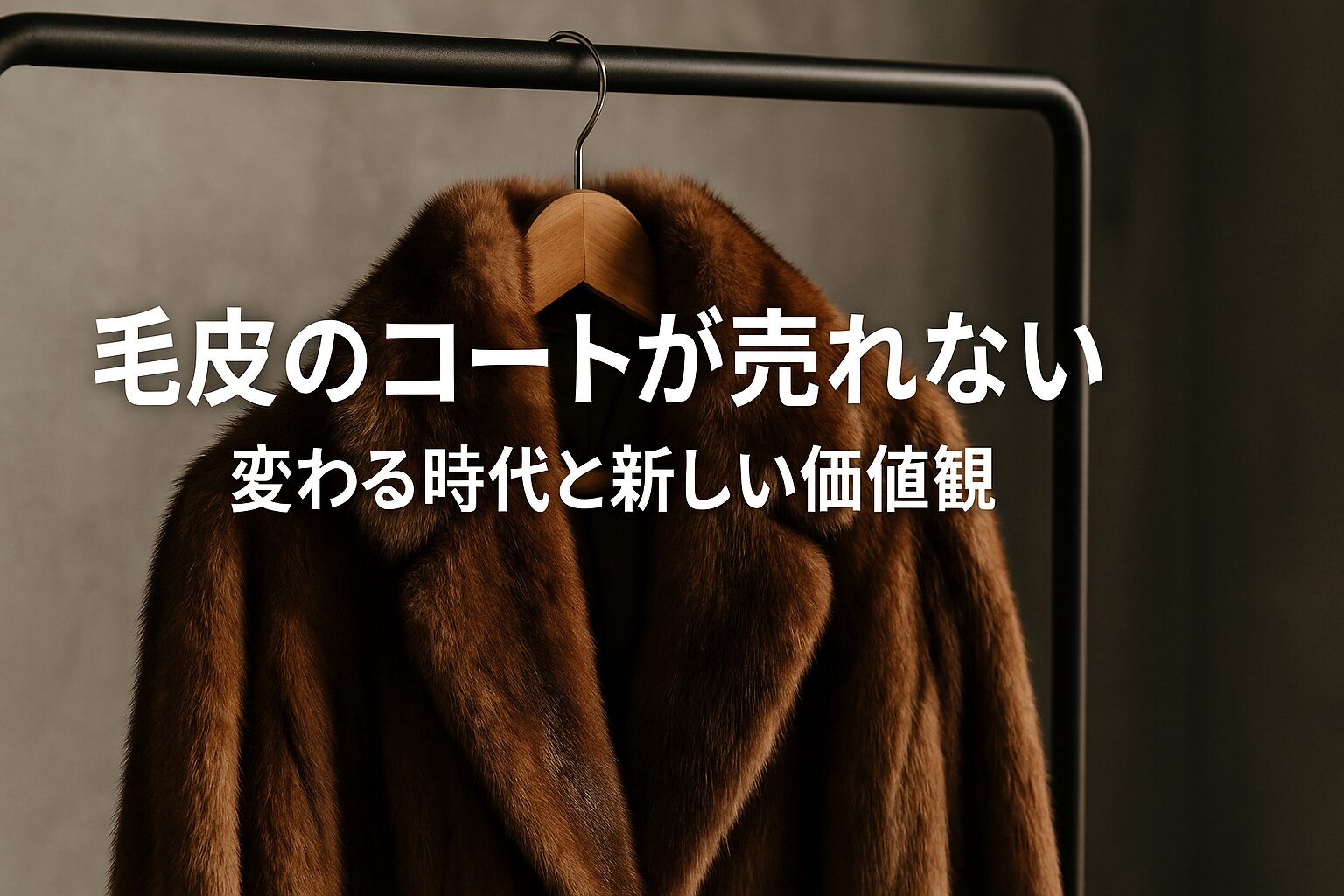 毛皮のコート 売れない