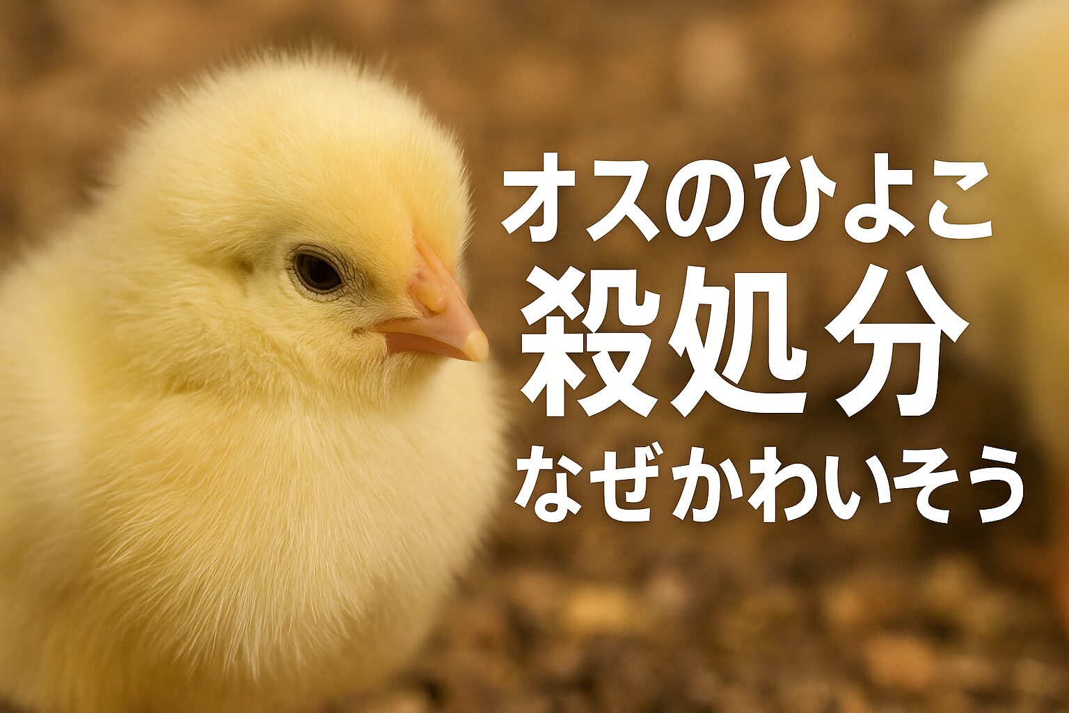 オスのひよこ 殺処分 なぜ かわいそう