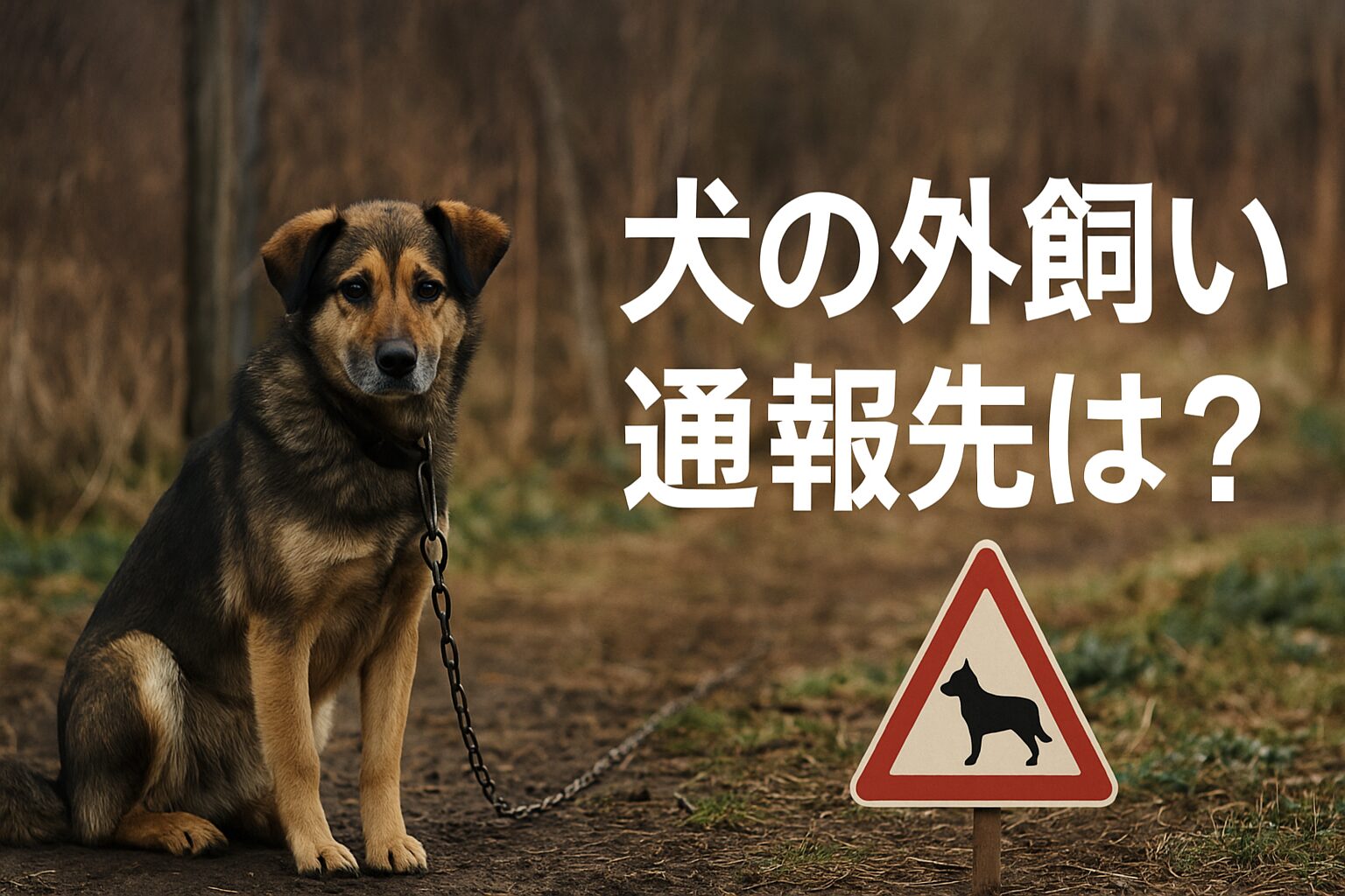犬 外飼い 通報 どこに
