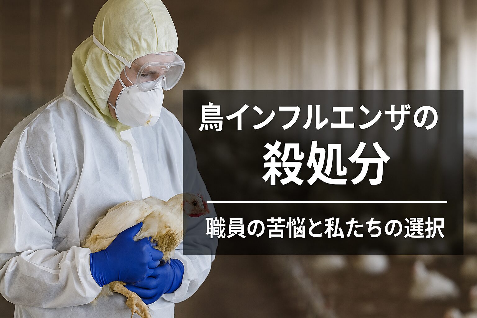 鳥インフルエンザ 殺処分 理由　職員