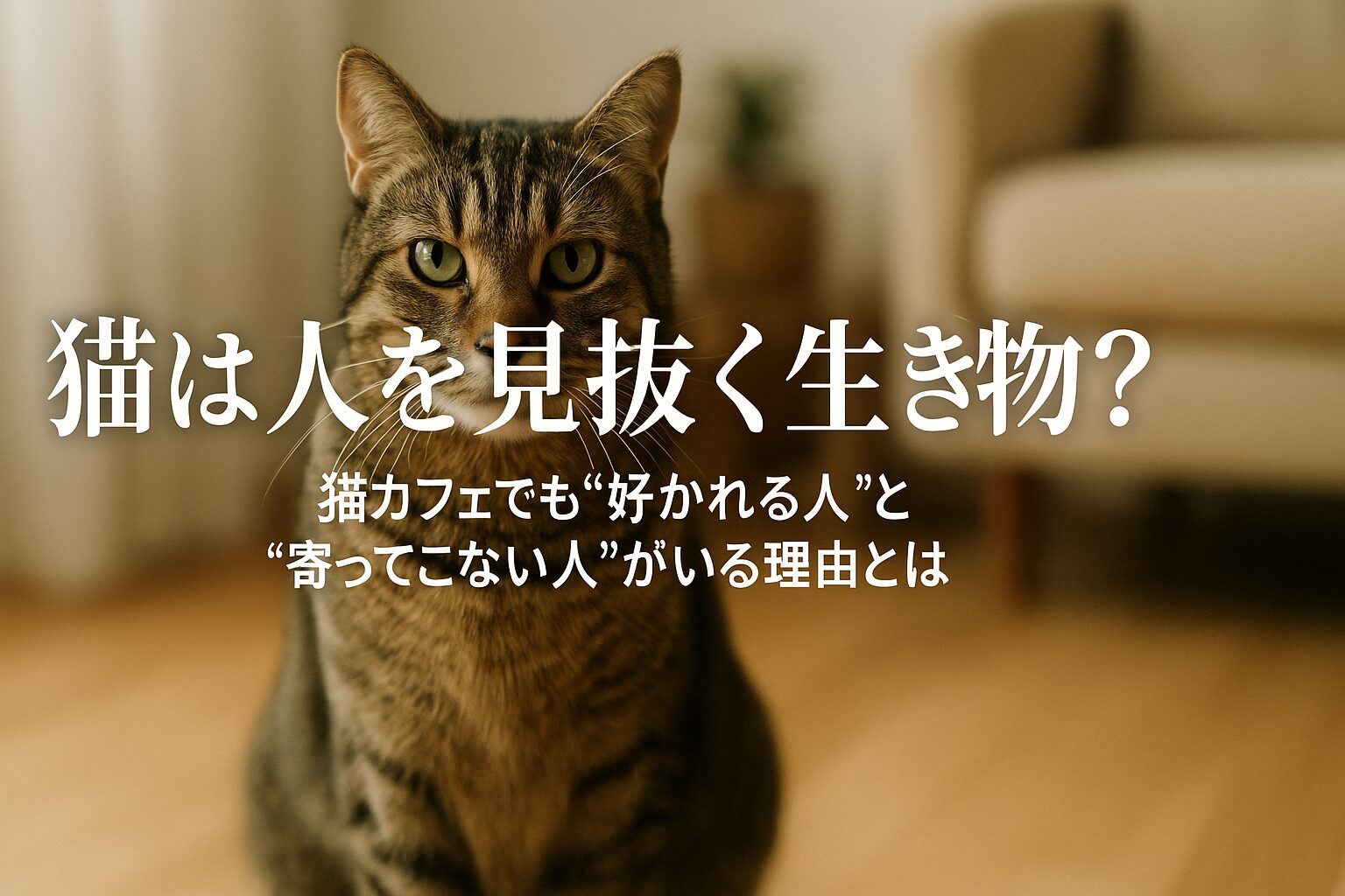 猫 人を見抜く