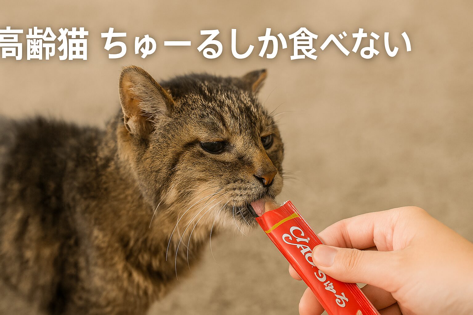 高齢猫 ちゅーるしか食べない