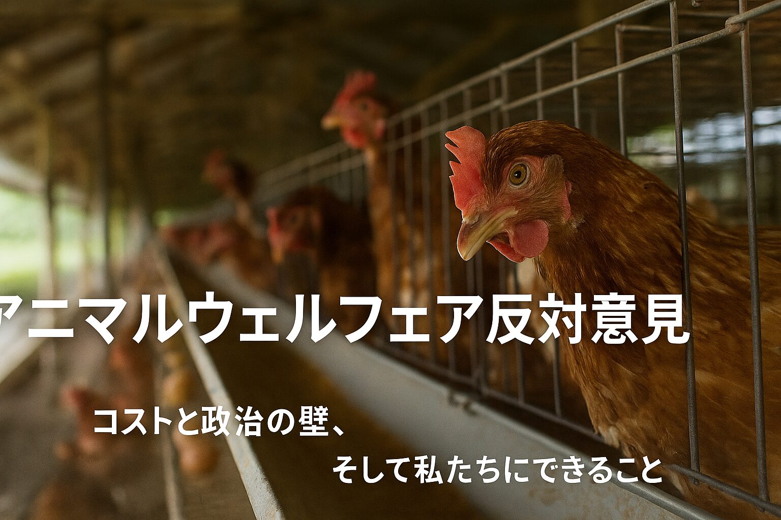 アニマルウェルフェア 反対意見