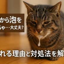 猫が口から泡をくちゃくちゃする原因と対処法：飼い主が知っておくべき完全ガイド