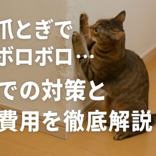 猫が賃貸物件で壁を爪とぎしてしまう！壁ボロボロ問題の防ぎ方と退去時の費用を徹底解説