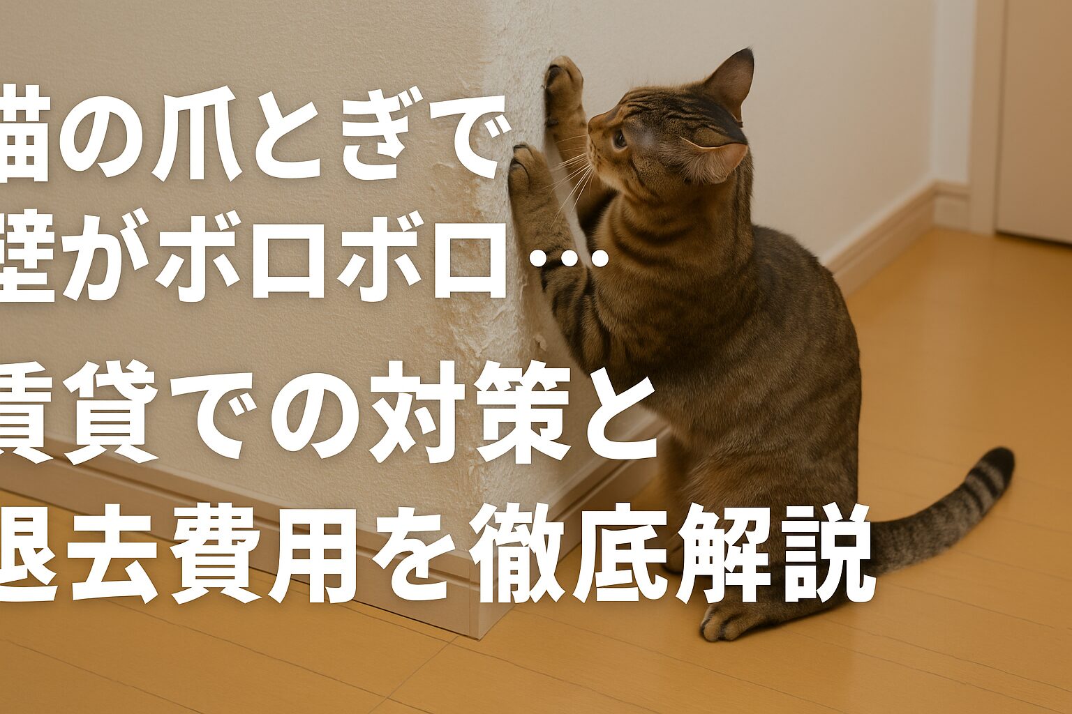 猫 爪とぎ 賃貸
