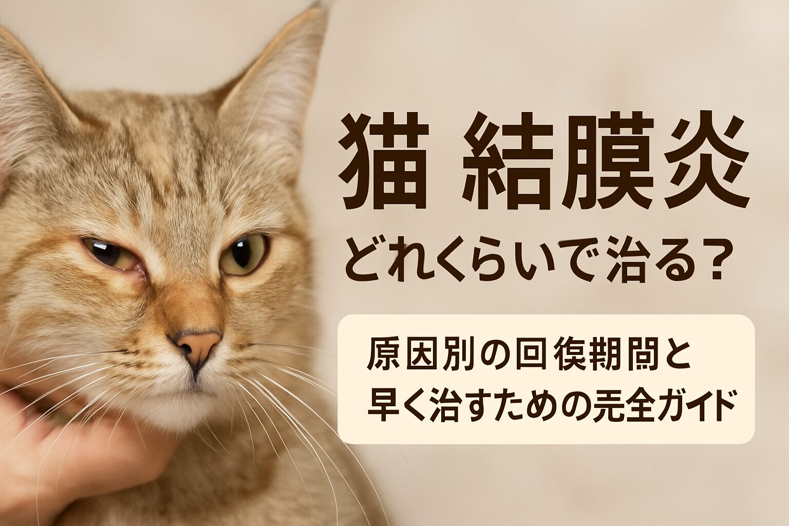 猫 結膜炎 どれくらいで治る