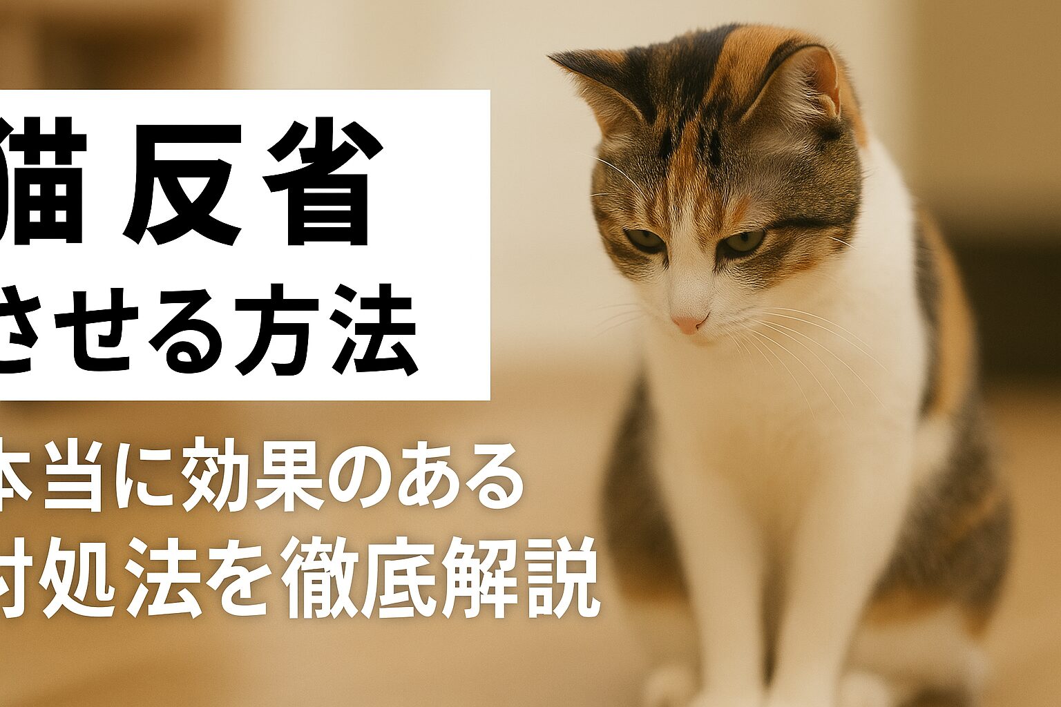 猫 反省させる 方法