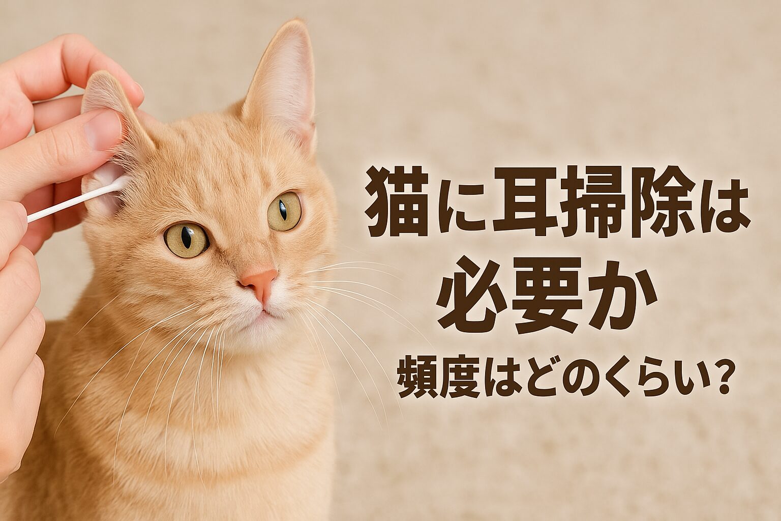 猫 耳掃除 必要 頻度