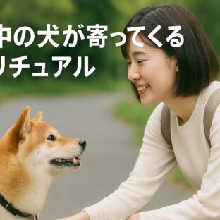 散歩中の犬が寄ってくるスピリチュアルな意味｜幸運のサインとメッセージを徹底解説