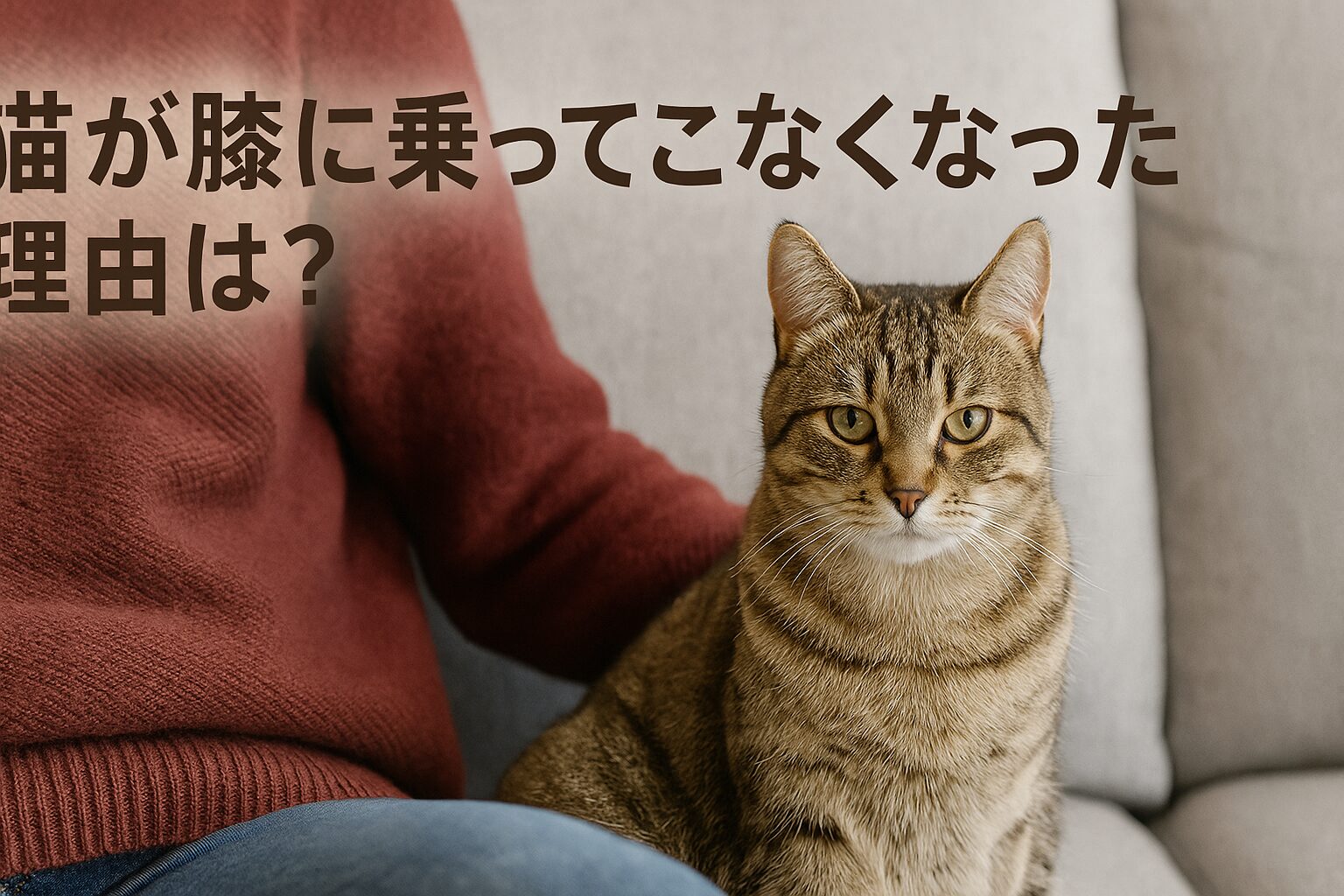 猫 膝に乗ってこなくなった