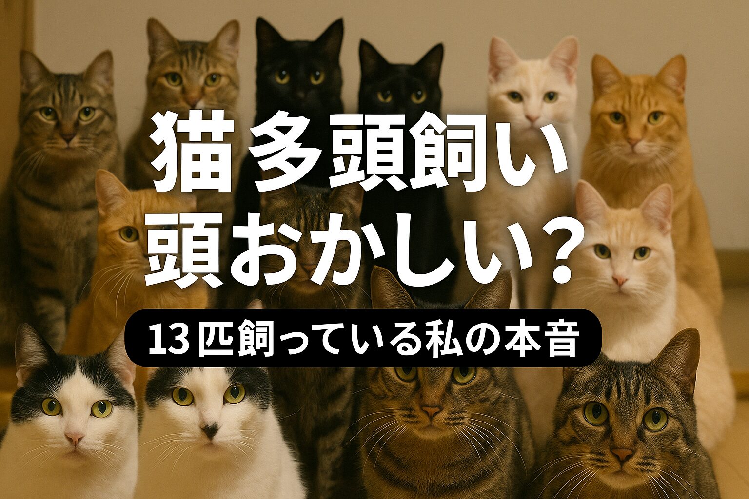 猫 多頭飼い 頭おかしい
