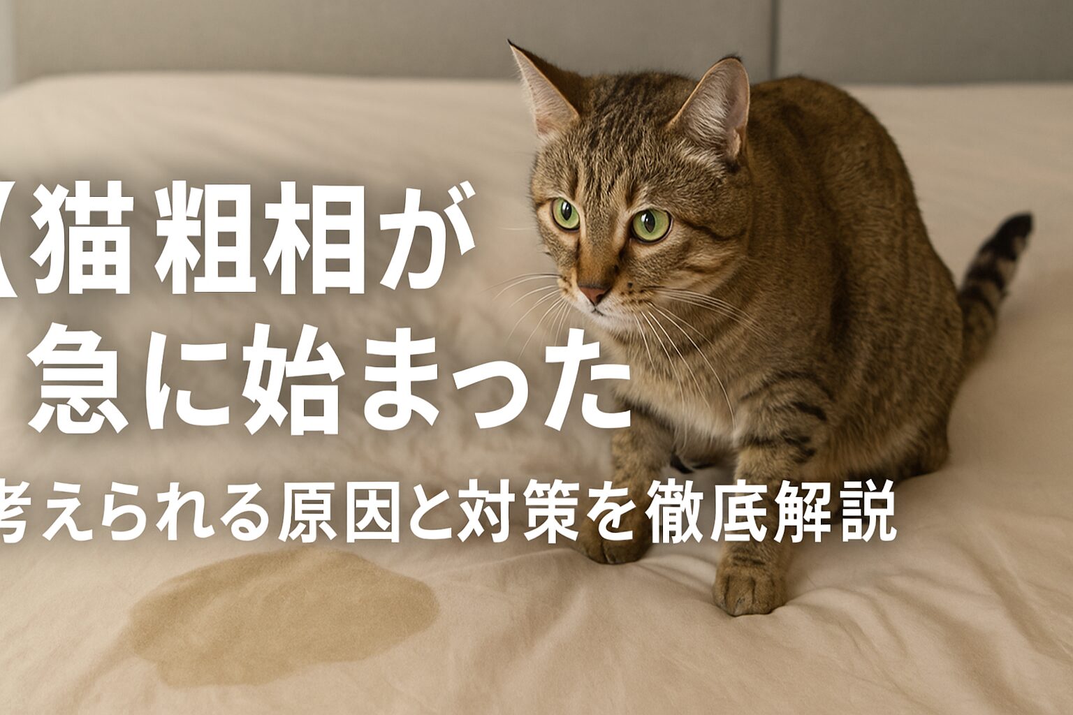 猫 粗相 急に