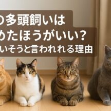 猫の多頭飼いはやめたほうがいい?本当にかわいそうなのか徹底解説