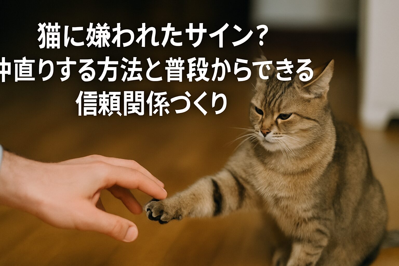 猫 嫌われた　サイン 仲直り