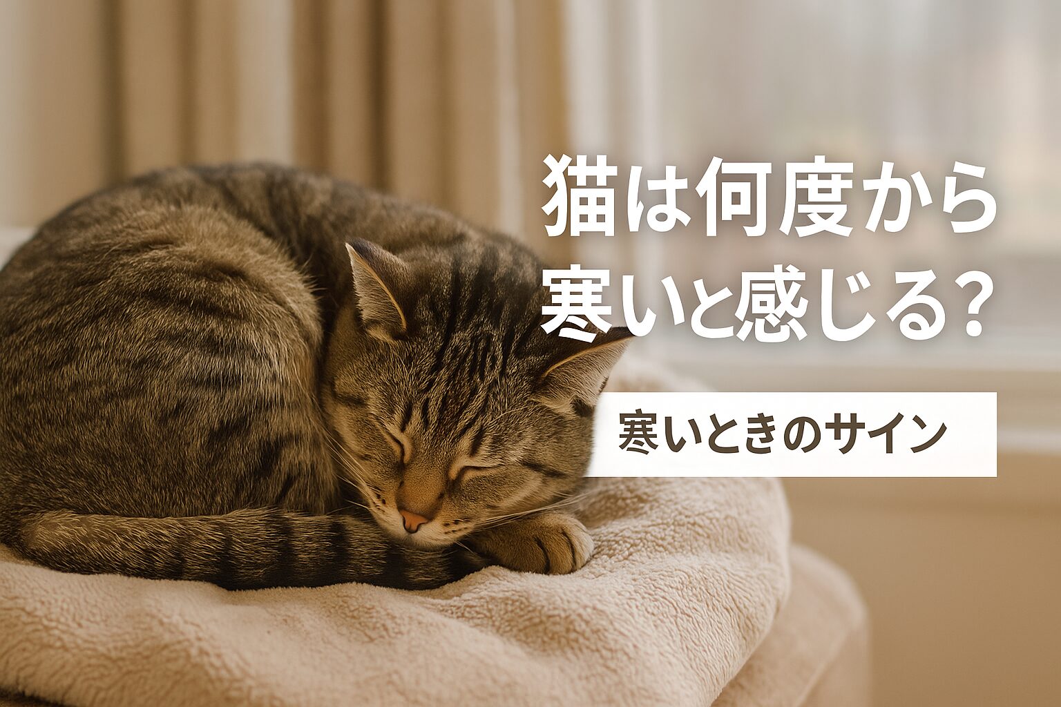 猫は何度から寒いと感じる?寒いときのサイン完全ガイド