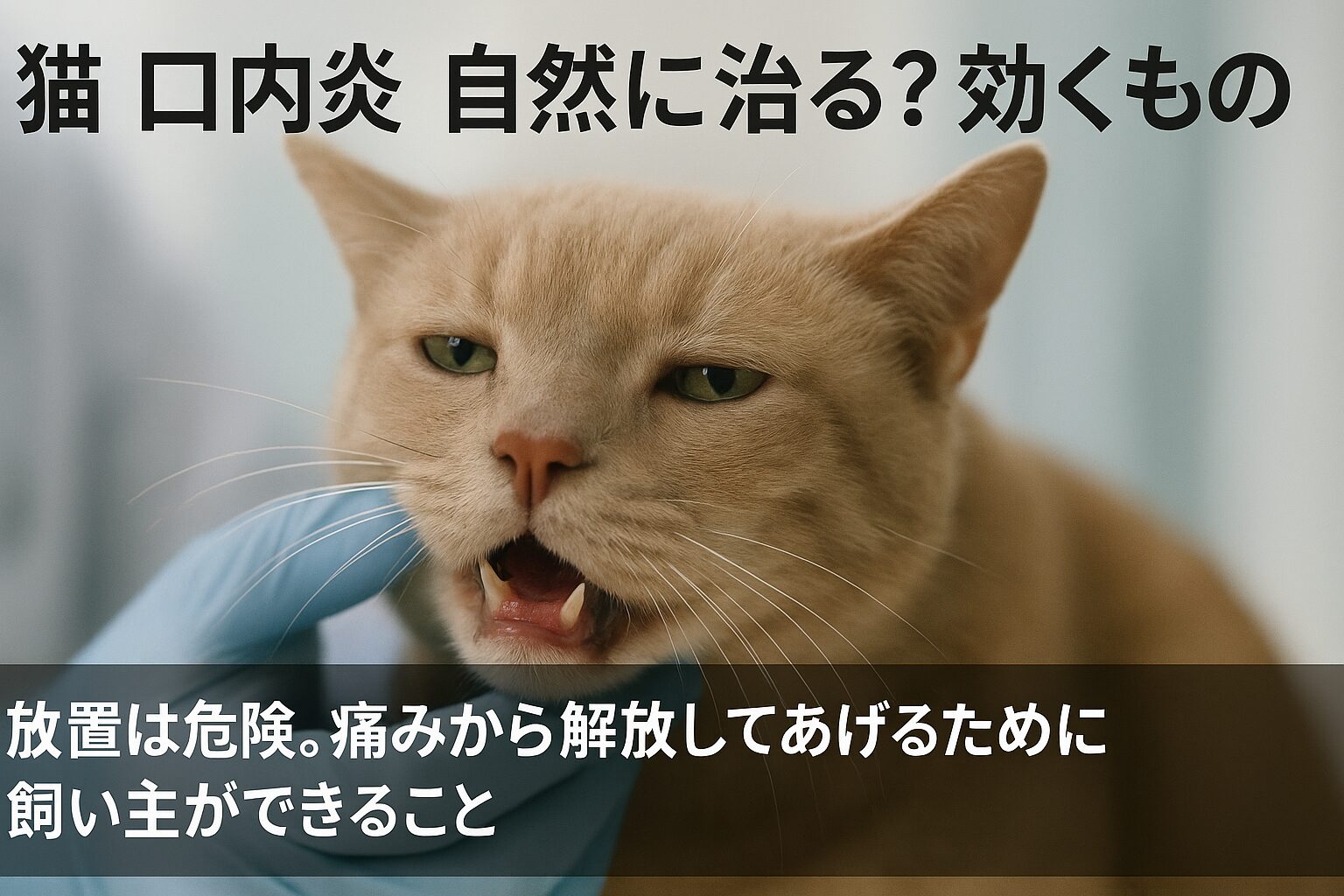 猫 口内炎 自然に治る？　効くもの