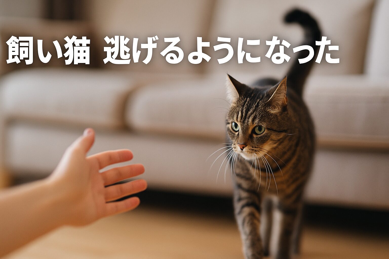 飼い猫 逃げるようになった 近寄らなくなった