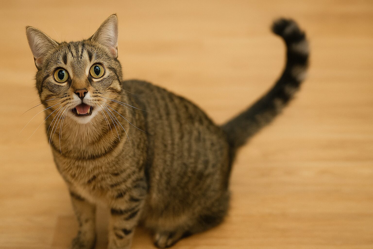 猫 しっぽ ぶんぶん 嬉しい