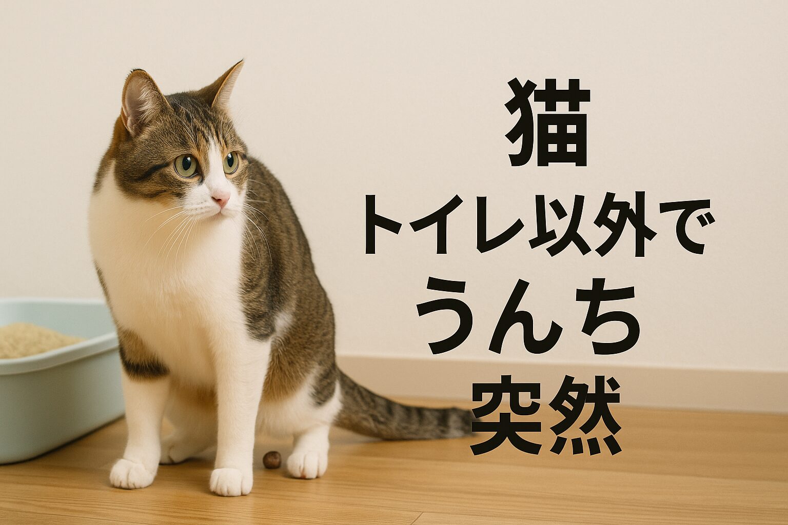 猫 トイレ以外でうんち 突然