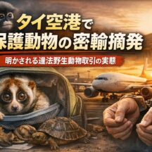 タイ空港で保護動物の密輸摘発｜違法野生動物取引の実態と私たちにできること