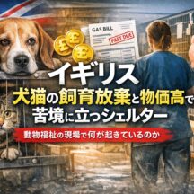 イギリスの犬猫飼育放棄が急増——物価高が引き起こすシェルター経営難の深刻な実態