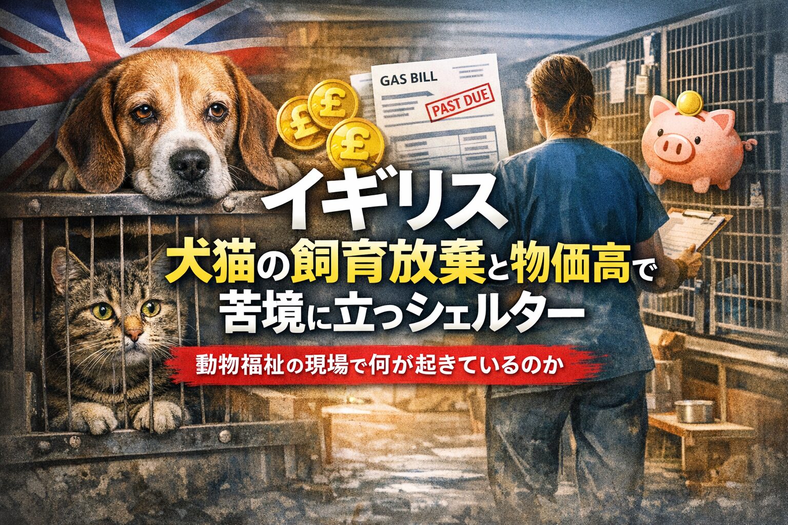 イギリス動物シェルター運営の経営難