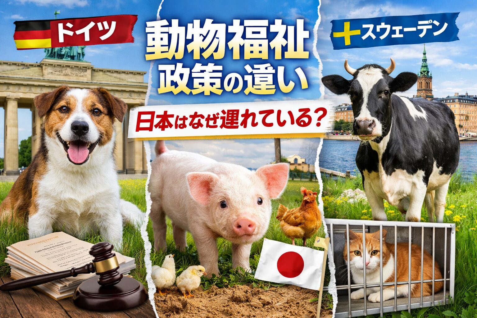 ドイツ・スウェーデンの動物福祉政策と日本の差