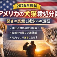 アメリカの犬猫殺処分数の実態｜日本と比較して見えてくる動物福祉の課題と希望