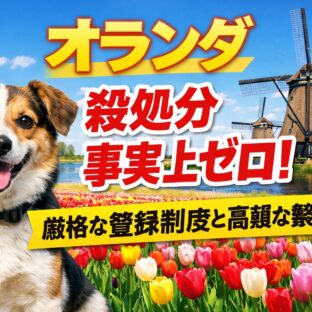 オランダが「殺処分事実上ゼロ」を達成した理由｜厳格な登録制度と繁殖税が変えた動物福祉の未来