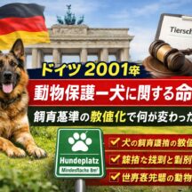ドイツ「動物保護—犬に関する命令」2001年施行とは？飼育基準の数値化が世界の動物福祉を変えた理由
