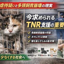 保護活動者の多頭飼育崩壊が急増中｜今こそTNR活動への支援が必要な理由