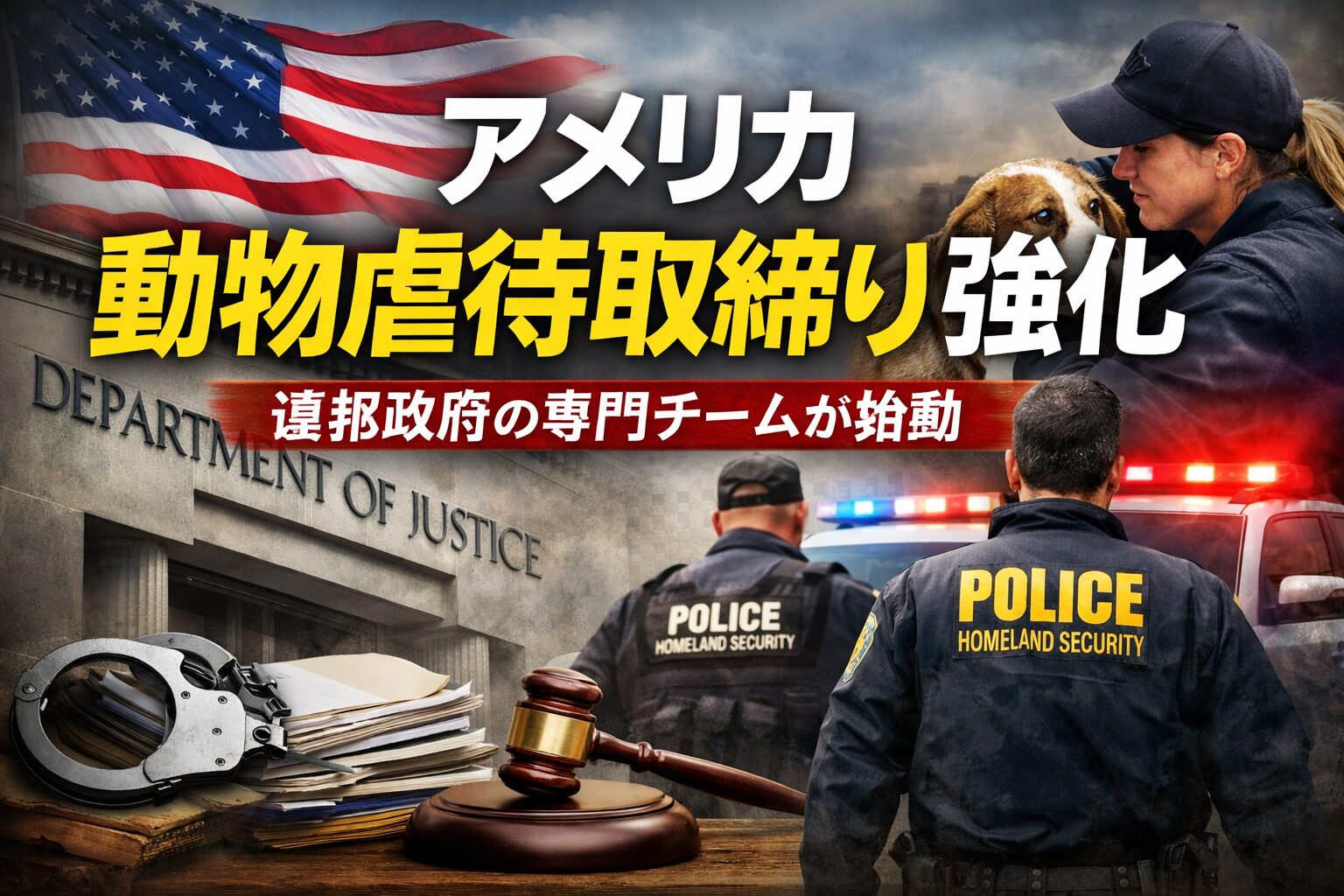 アメリカ 動物虐待取締り強化