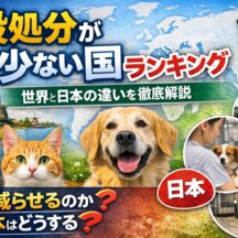 殺処分が少ない国ランキング｜動物福祉先進国に学ぶ、命を守る仕組みとは