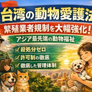 台湾の動物愛護法改正が示すもの｜アジアで最も進んだ繁殖業者規制の全貌