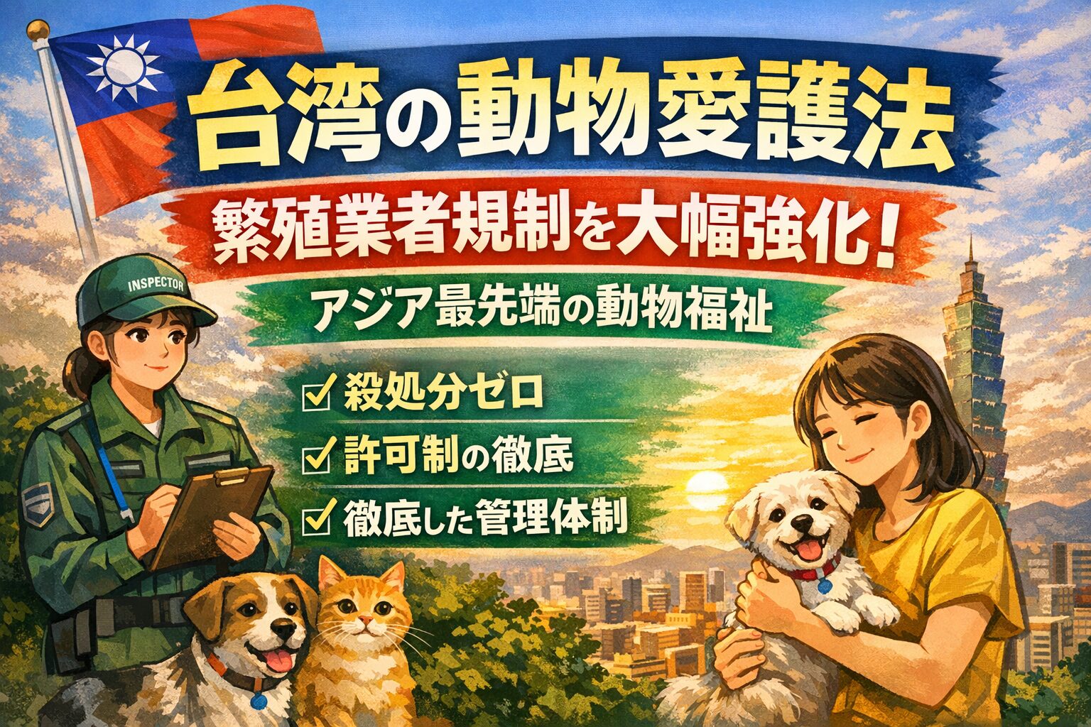 台湾 動物愛護法改正