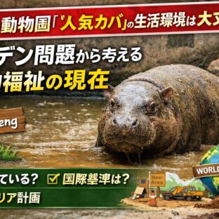 タイの人気カバ「Moo Deng」から学ぶ動物園の動物福祉問題｜生活環境と国際基準を徹底解説