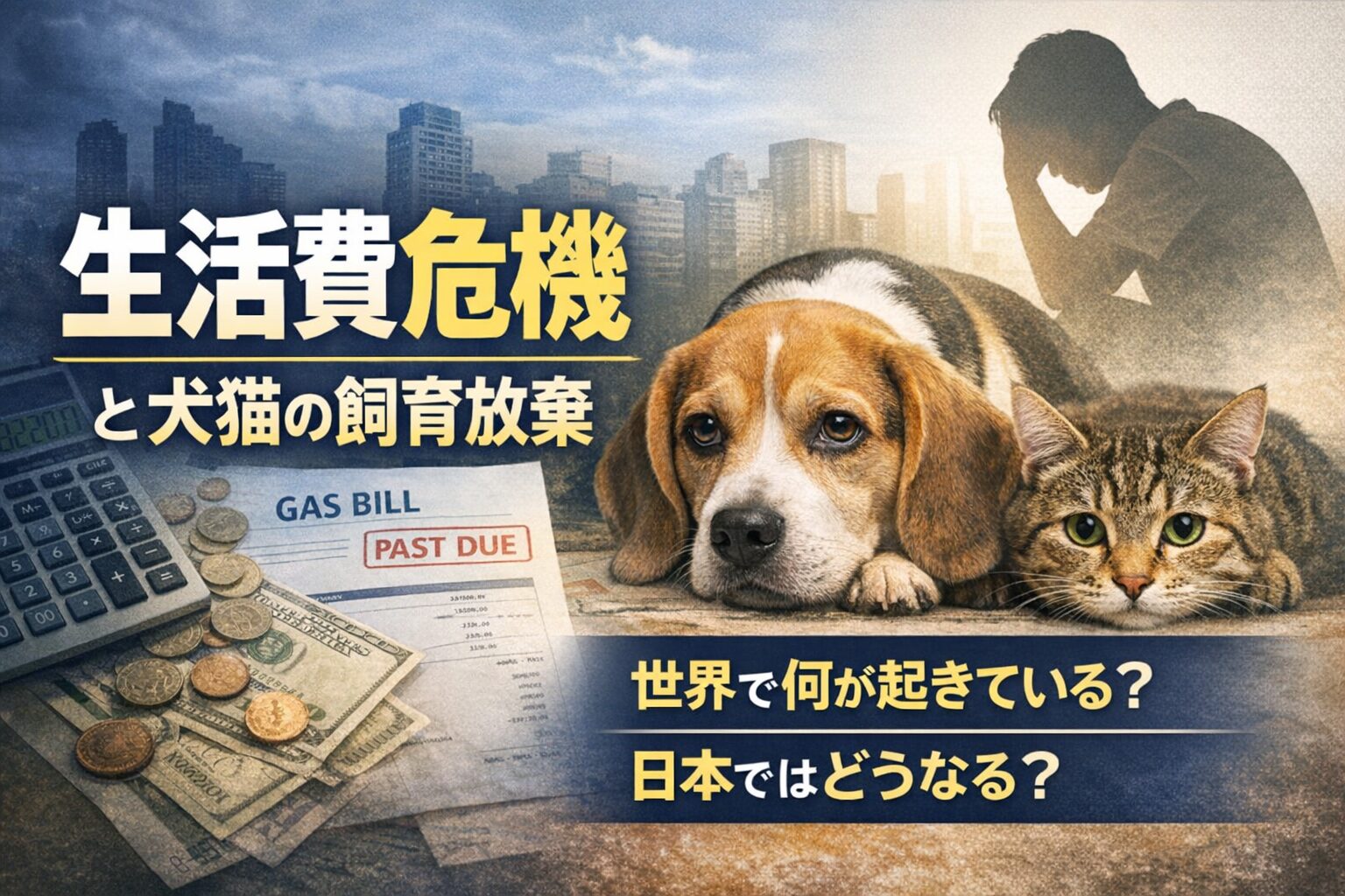 生活費危機と犬猫の飼育放棄